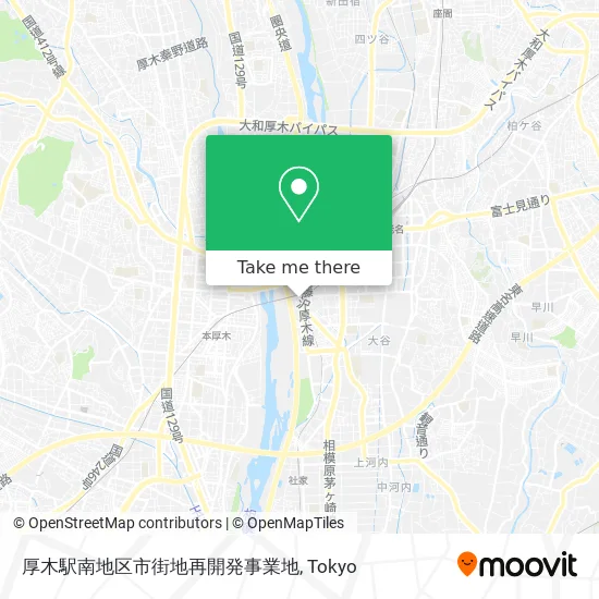 厚木駅南地区市街地再開発事業地 map