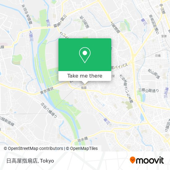 日高屋指扇店 map