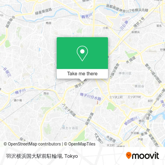 羽沢横浜国大駅前駐輪場 map