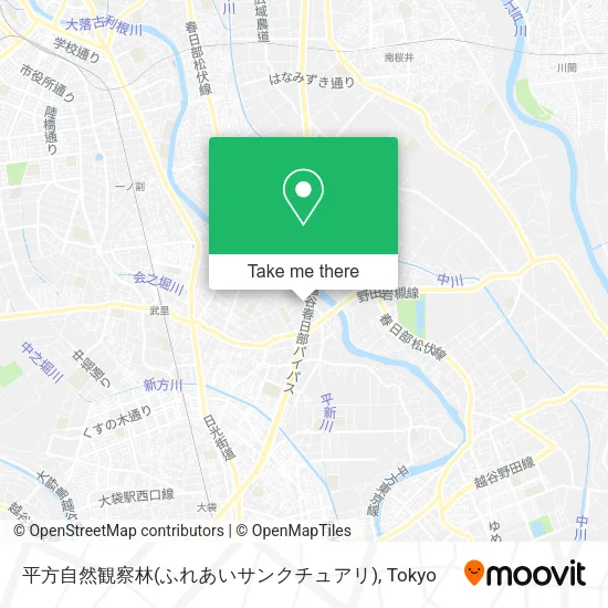 平方自然観察林(ふれあいサンクチュアリ) map