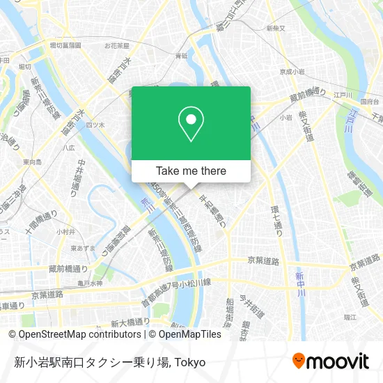 新小岩駅南口タクシー乗り場 map