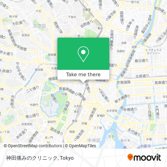 神田痛みのクリニック map