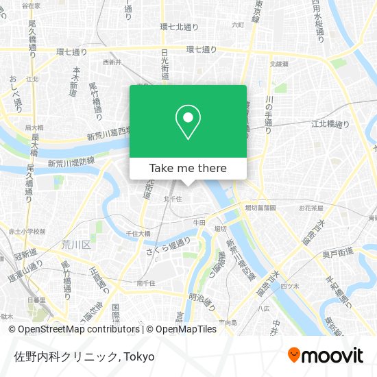 佐野内科クリニック map