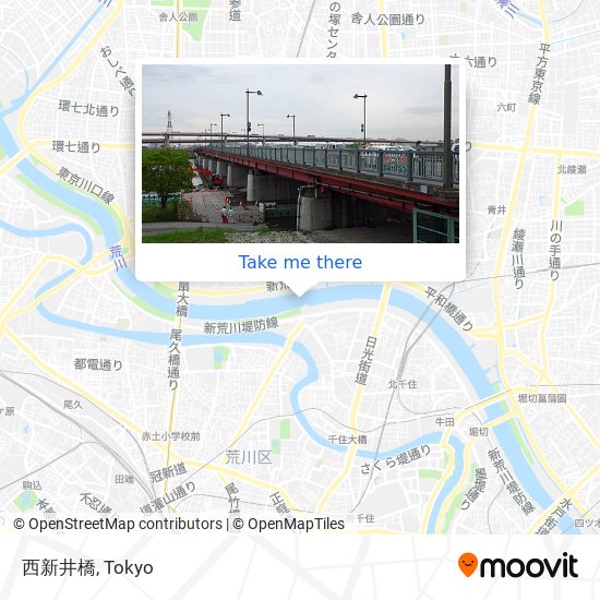西新井橋 map