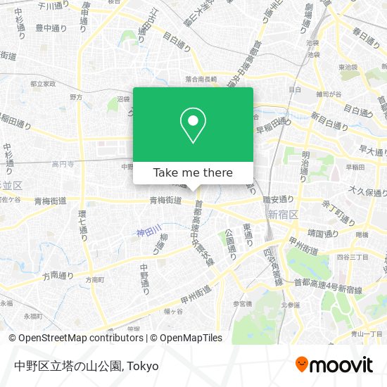 中野区立塔の山公園 map
