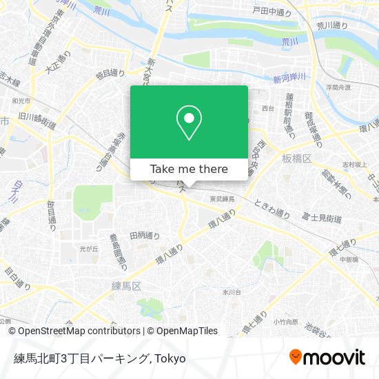 練馬北町3丁目パーキング map