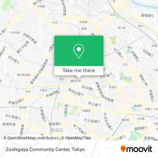 Zoshigaya Community Center map