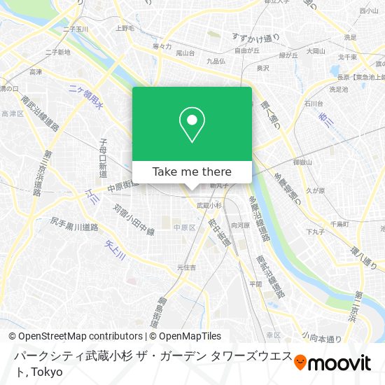 パークシティ武蔵小杉 ザ・ガーデン タワーズウエスト map