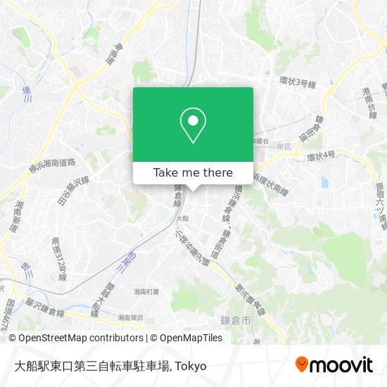 大船駅東口第三自転車駐車場 map
