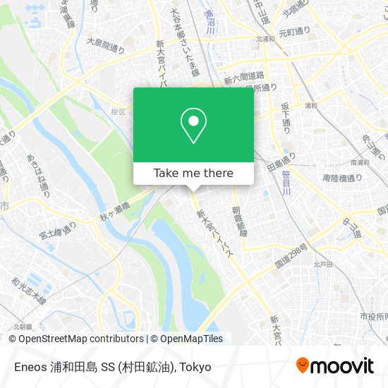 Eneos 浦和田島 SS (村田鉱油) map