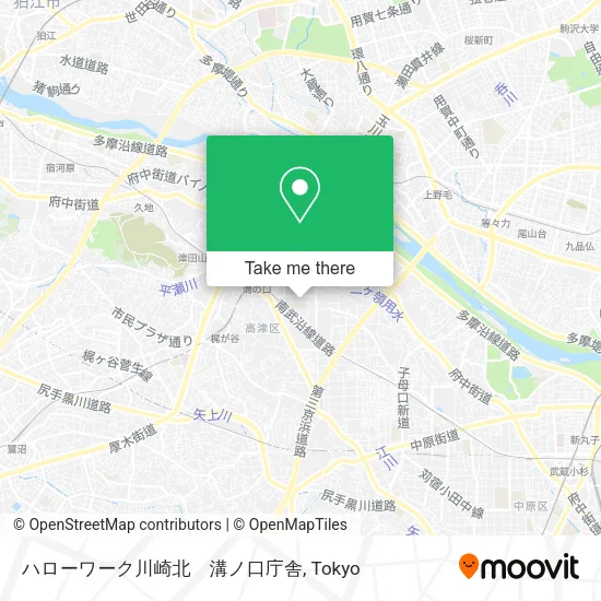 Hello Work Kawasaki North Mizonokuchi Office map