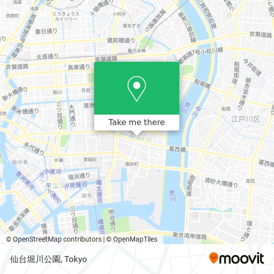 仙台堀川公園 map