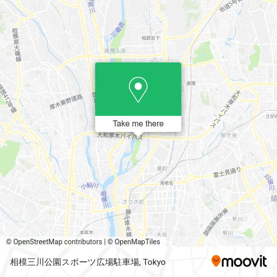 相模三川公園スポーツ広場駐車場 map