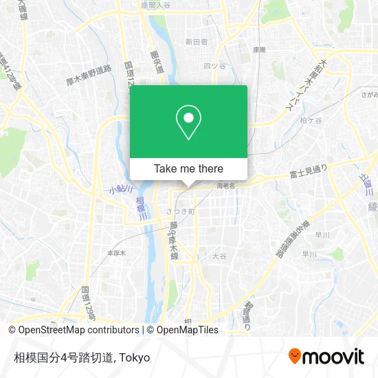 相模国分4号踏切道 map