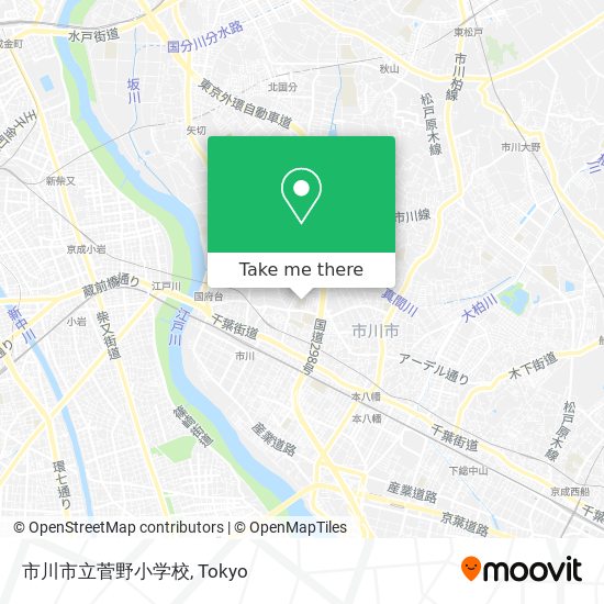 市川市立菅野小学校 map
