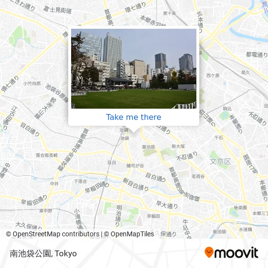 Minami Ikebukuro Park map