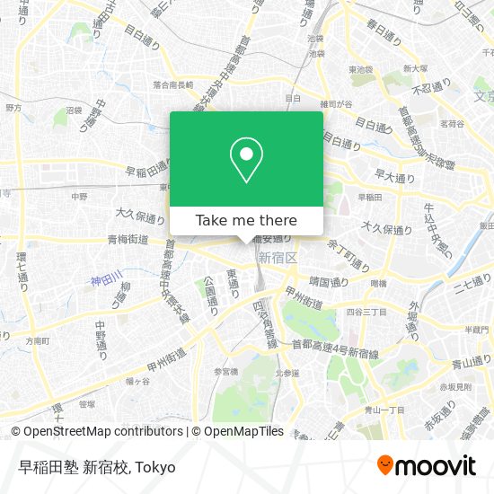 早稲田塾 新宿校 map