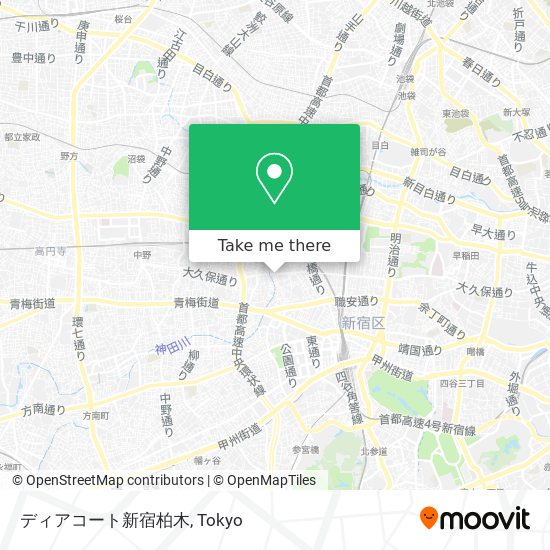 ディアコート新宿柏木 map