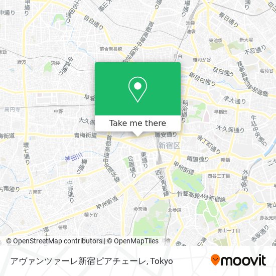 アヴァンツァーレ新宿ピアチェーレ map