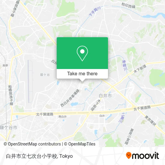 白井市立七次台小学校 map