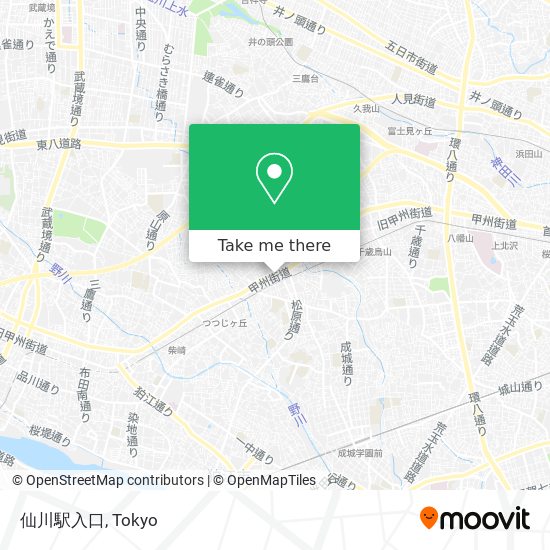 仙川駅入口 map
