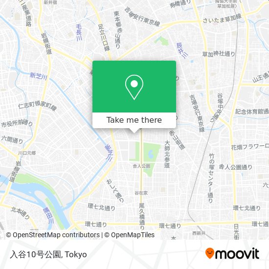 入谷10号公園 map