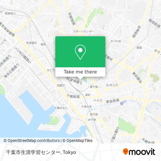 千葉市生涯学習センター map