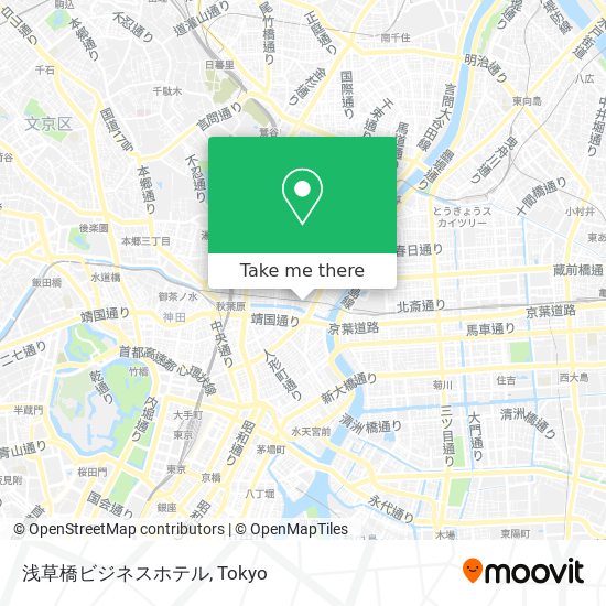 浅草橋ビジネスホテル map