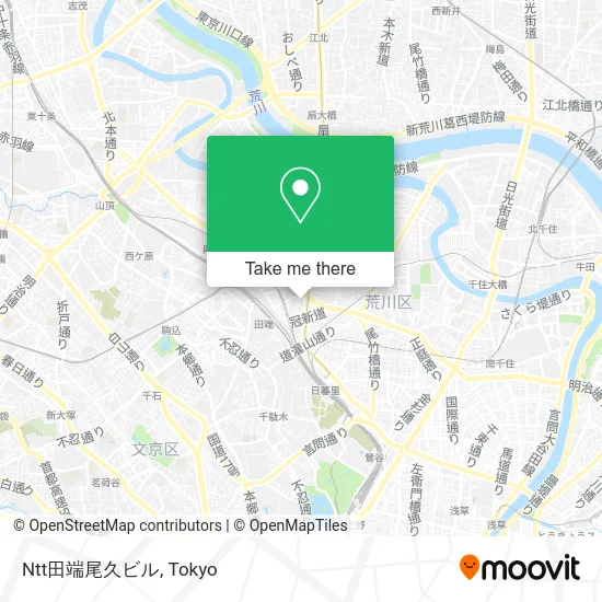 NTT Tabata Oku Building map