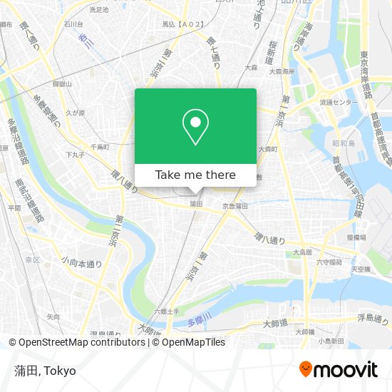 蒲田 map