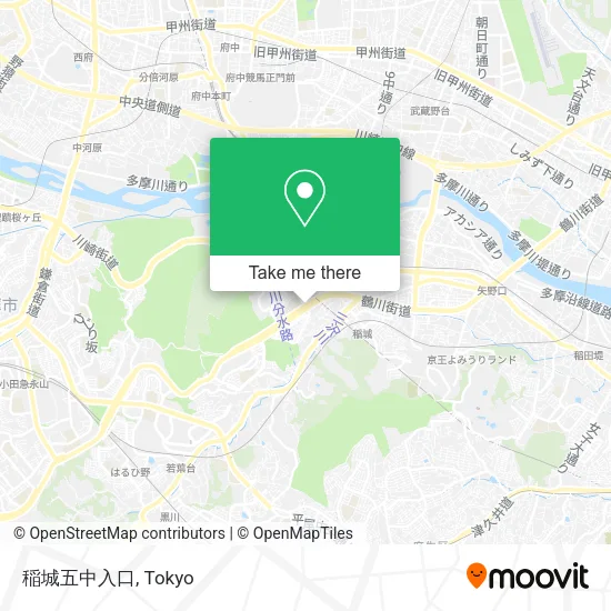 稲城五中入口 map