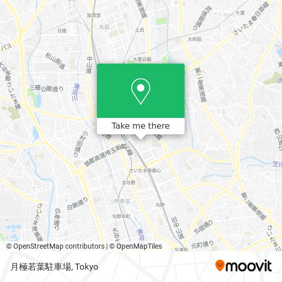 月極若葉駐車場 map