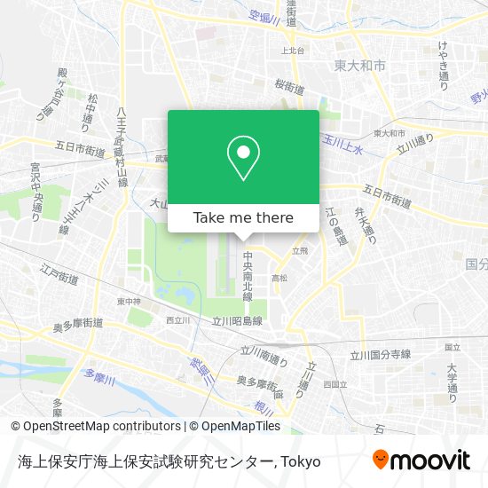 海上保安庁海上保安試験研究センター map