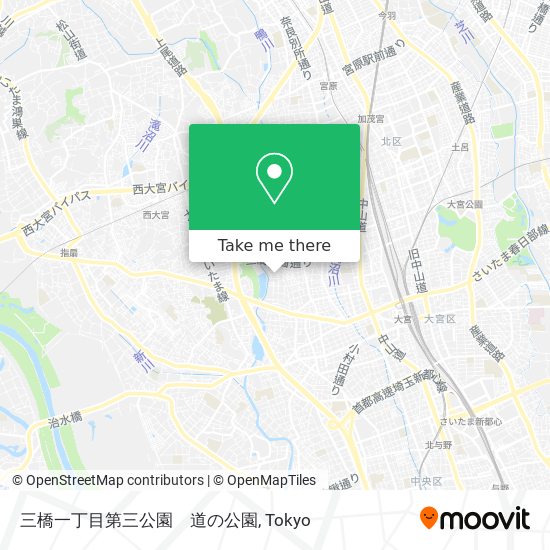三橋一丁目第三公園　道の公園 map