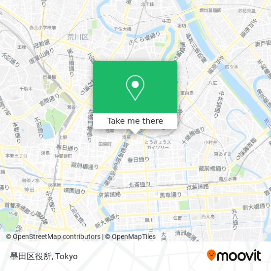 墨田区役所 map