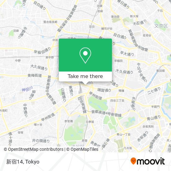 新宿14 map