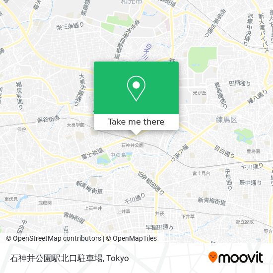 石神井公園駅北口駐車場 map
