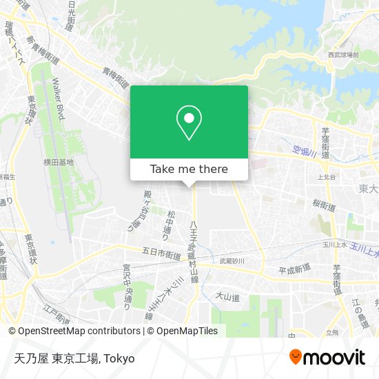 天乃屋 東京工場 map