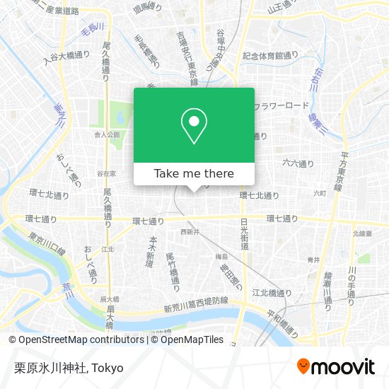 栗原氷川神社 map