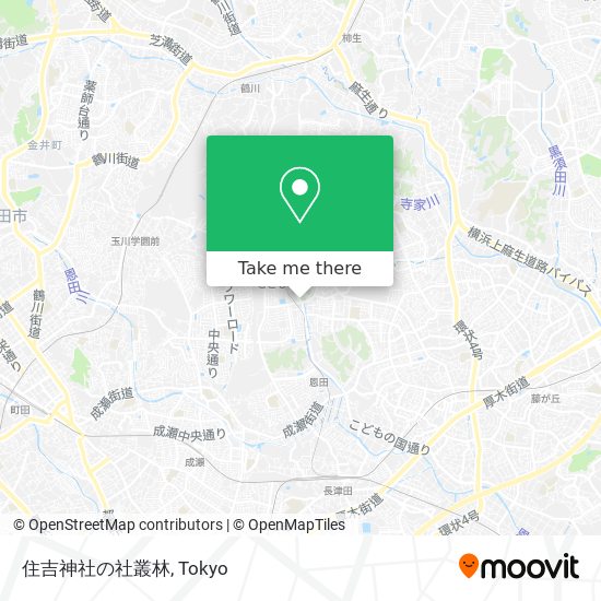 住吉神社の社叢林 map