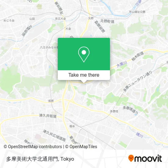 多摩美術大学北通用門 map