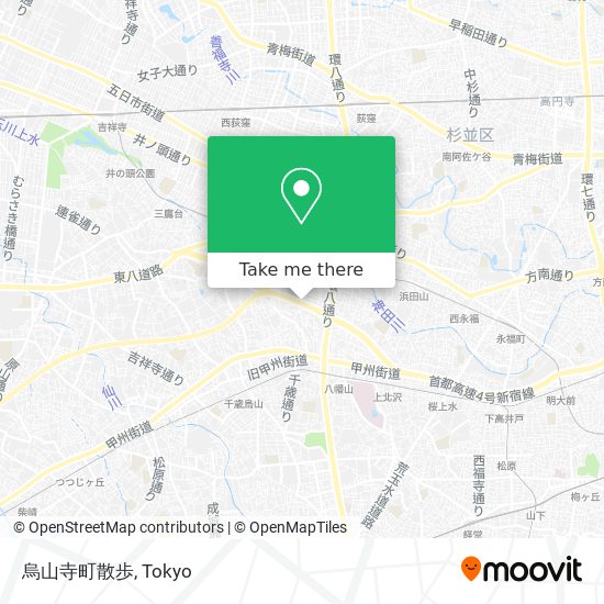 烏山寺町散歩 map