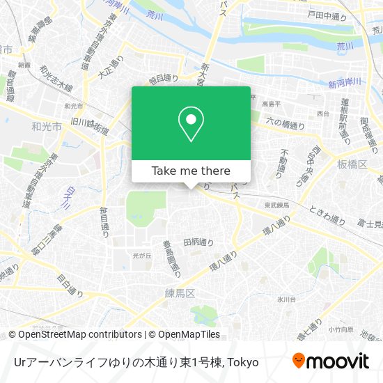 Urアーバンライフゆりの木通り東1号棟 map