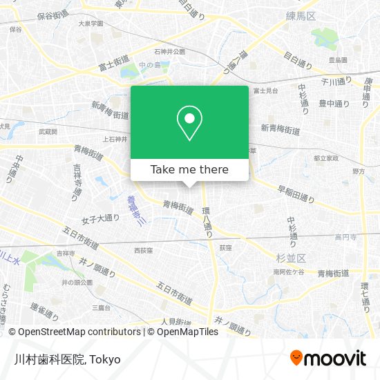 川村歯科医院 map