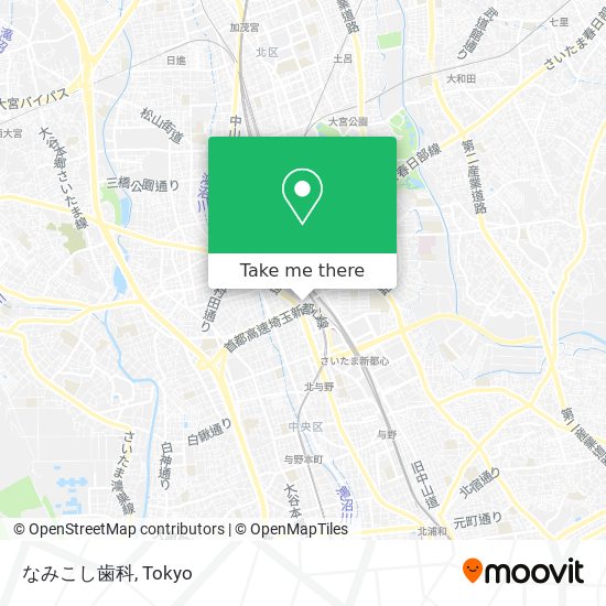 なみこし歯科 map