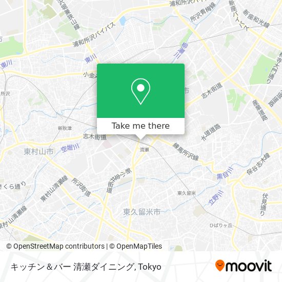 キッチン＆バー 清瀬ダイニング map