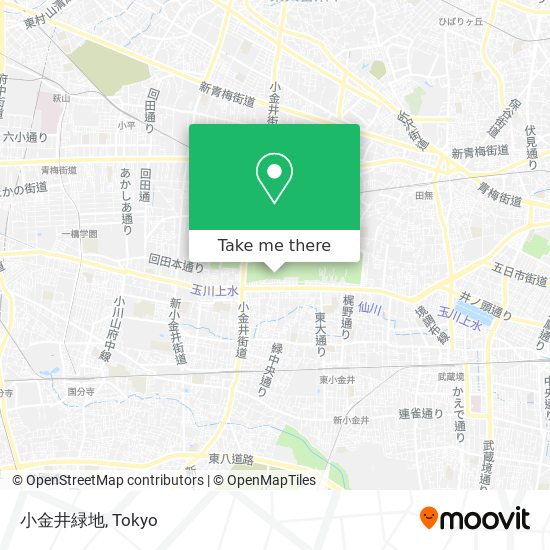 小金井緑地 map
