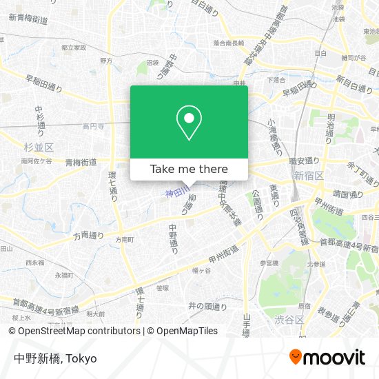中野新橋 map