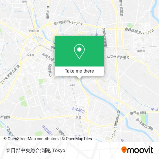 春日部中央総合病院 map