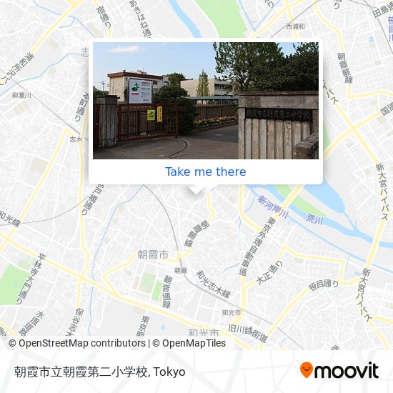 朝霞市立朝霞第二小学校 map